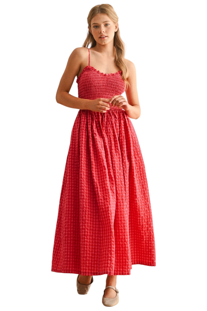Kearney Gingham Maxi Dress