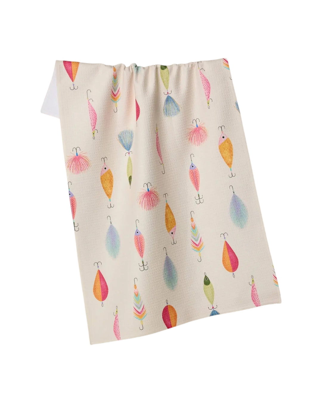 Fishing Lures Geometry Tea Towel
