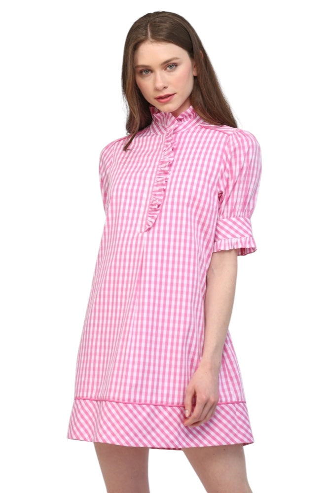 Farrier Gingham Mini Dress