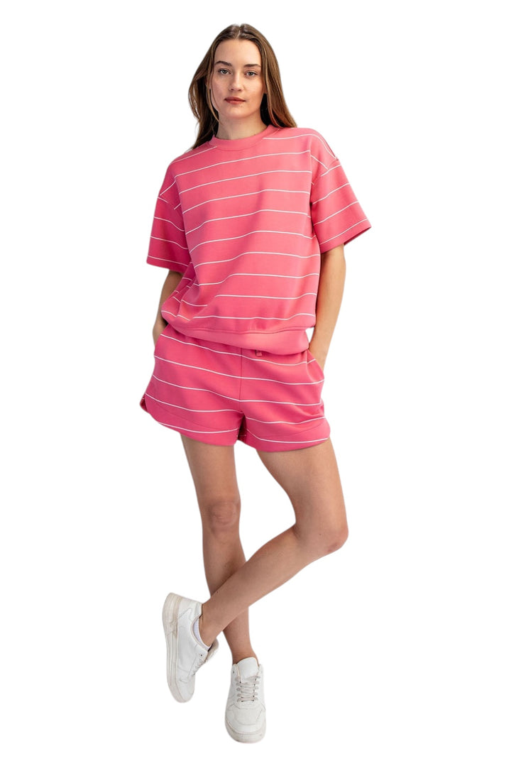 Preston Striped Shorts Set