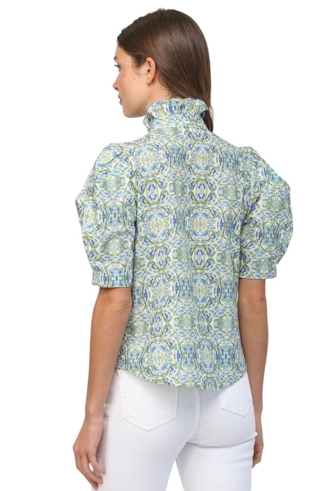 Draper Printed Puff Sleeve Top