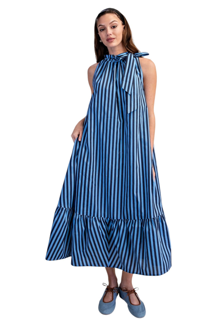 Brandt Striped Midi Dress