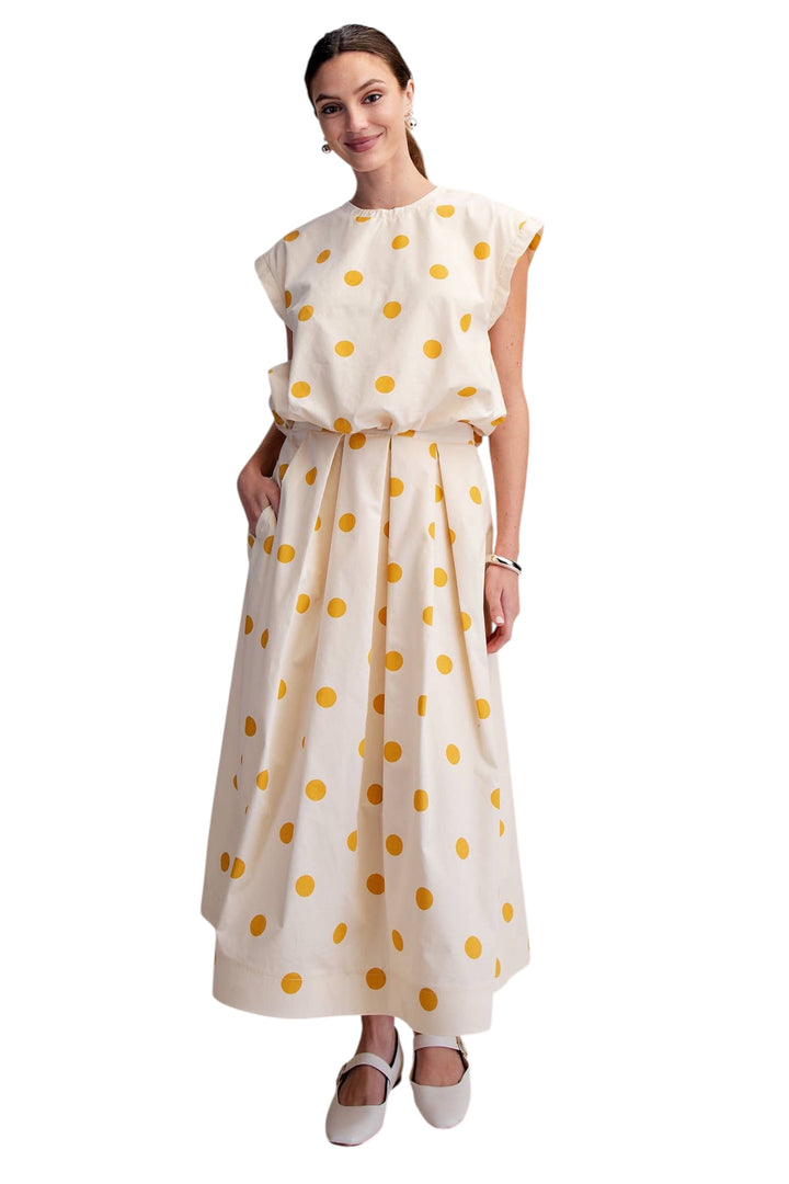 Fran Dot Skirt Set