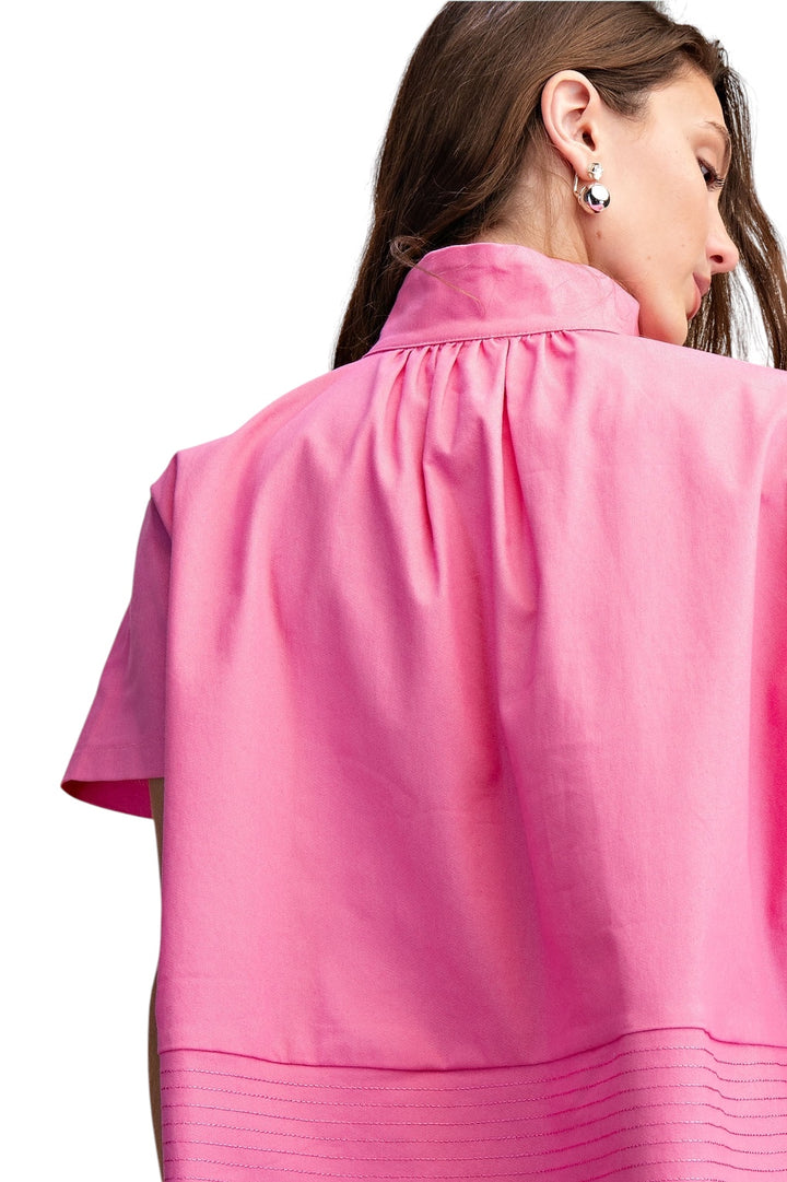 Twain Stitch Detail Top