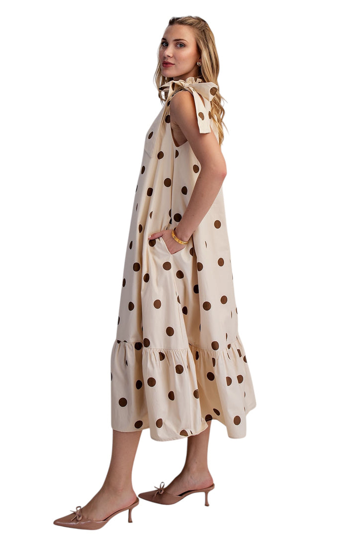Cable Dot Midi Dress