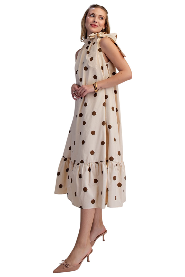 Cable Dot Midi Dress