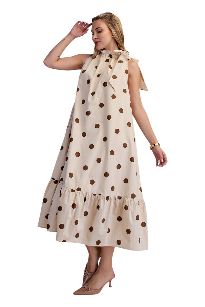 Cable Dot Midi Dress