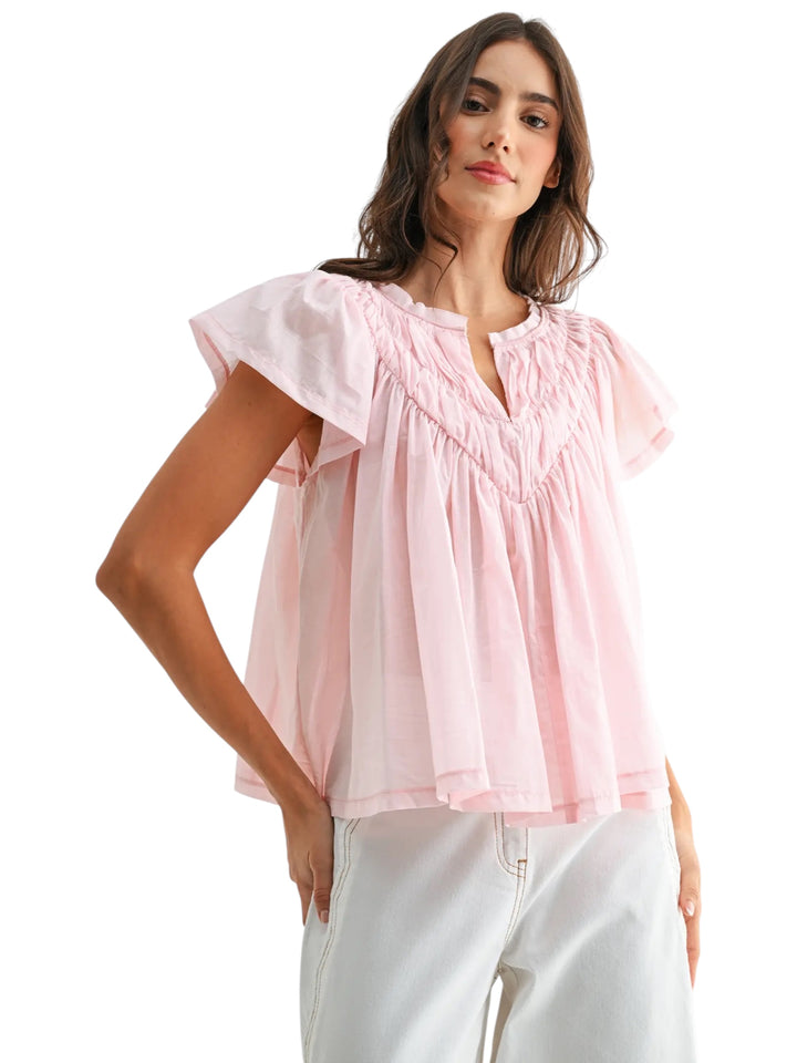 Lee Flutter Sleeve Top