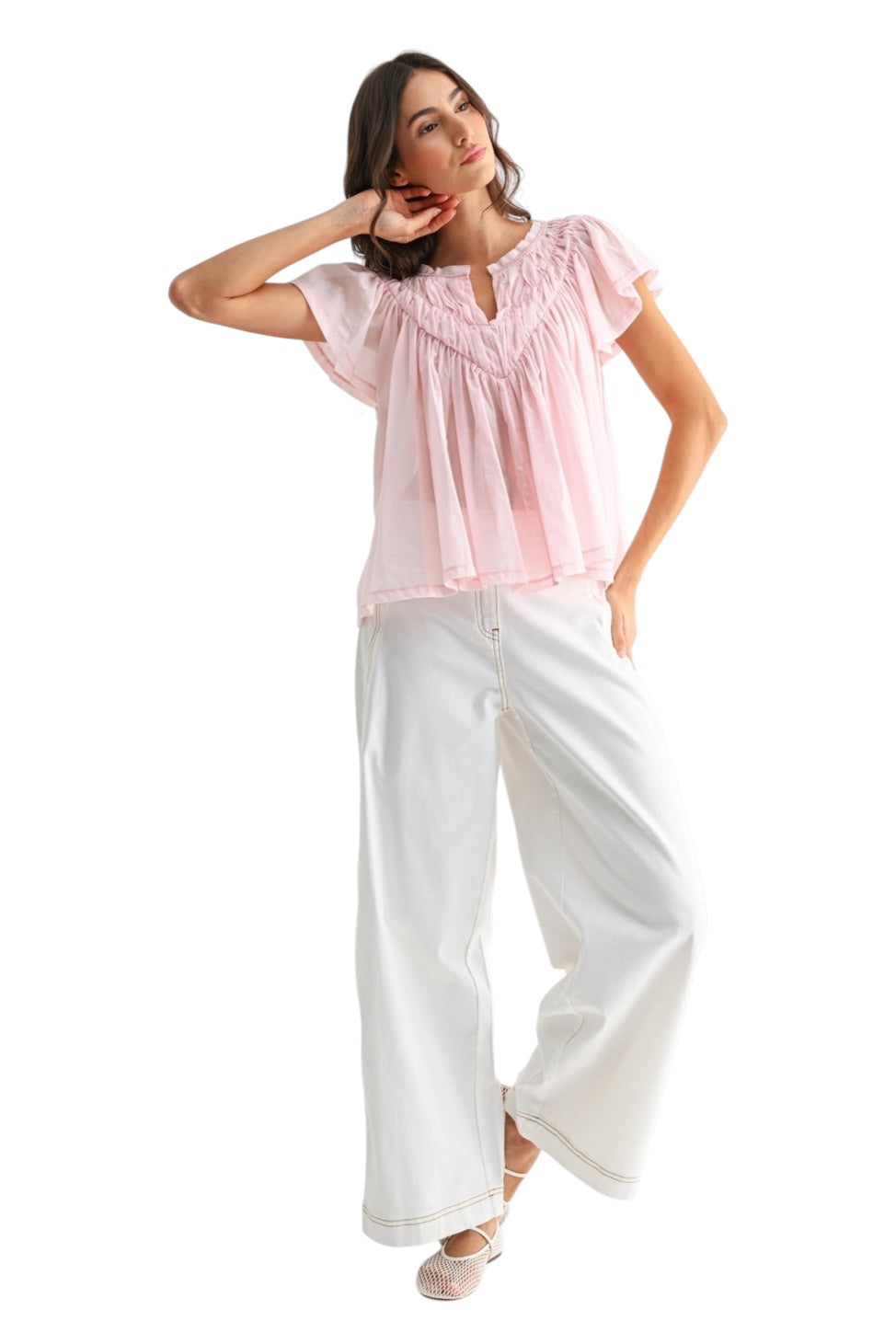 Lee Flutter Sleeve Top