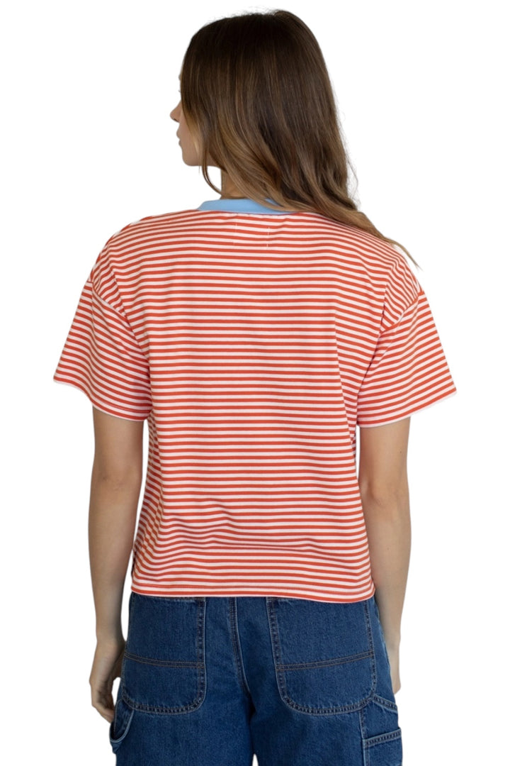 Jude Striped Contrast Tee