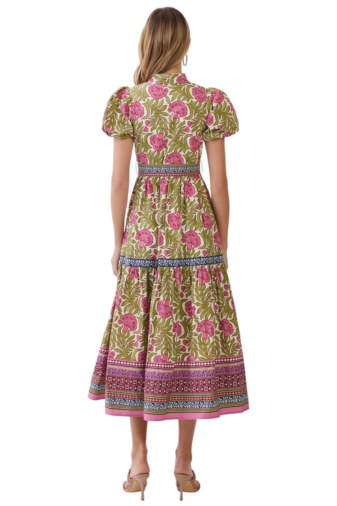 Dixon Block Print Midi Dress