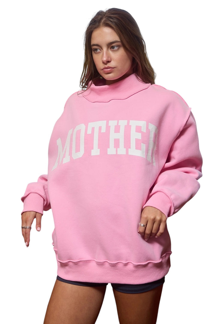 Mother Reversible Mock Neck Sweatshirt
