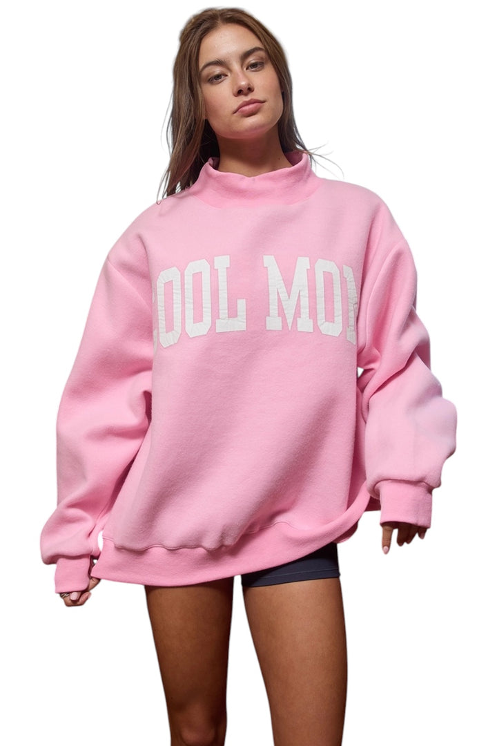 Mother Reversible Mock Neck Sweatshirt