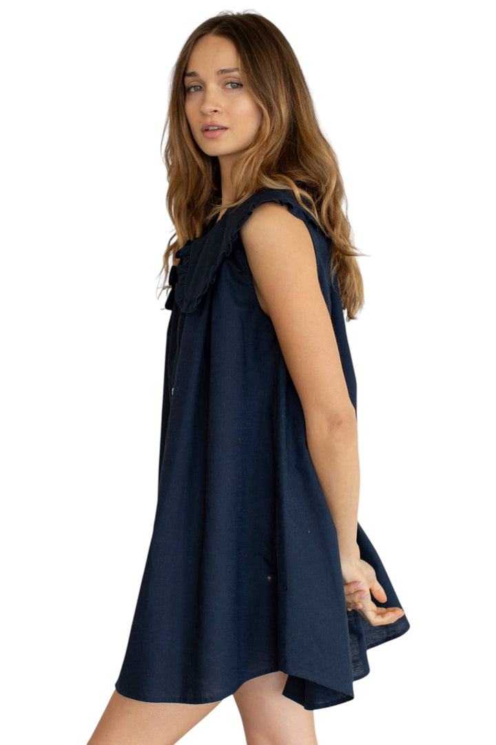 Belle Peter Pan Collar Mini Dress