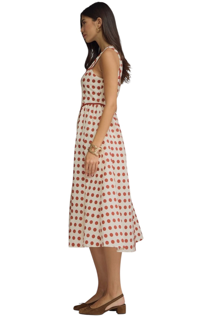 Meeker Dot Midi Dress