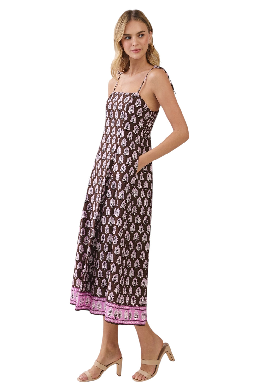 Monroe Floral Midi Dress