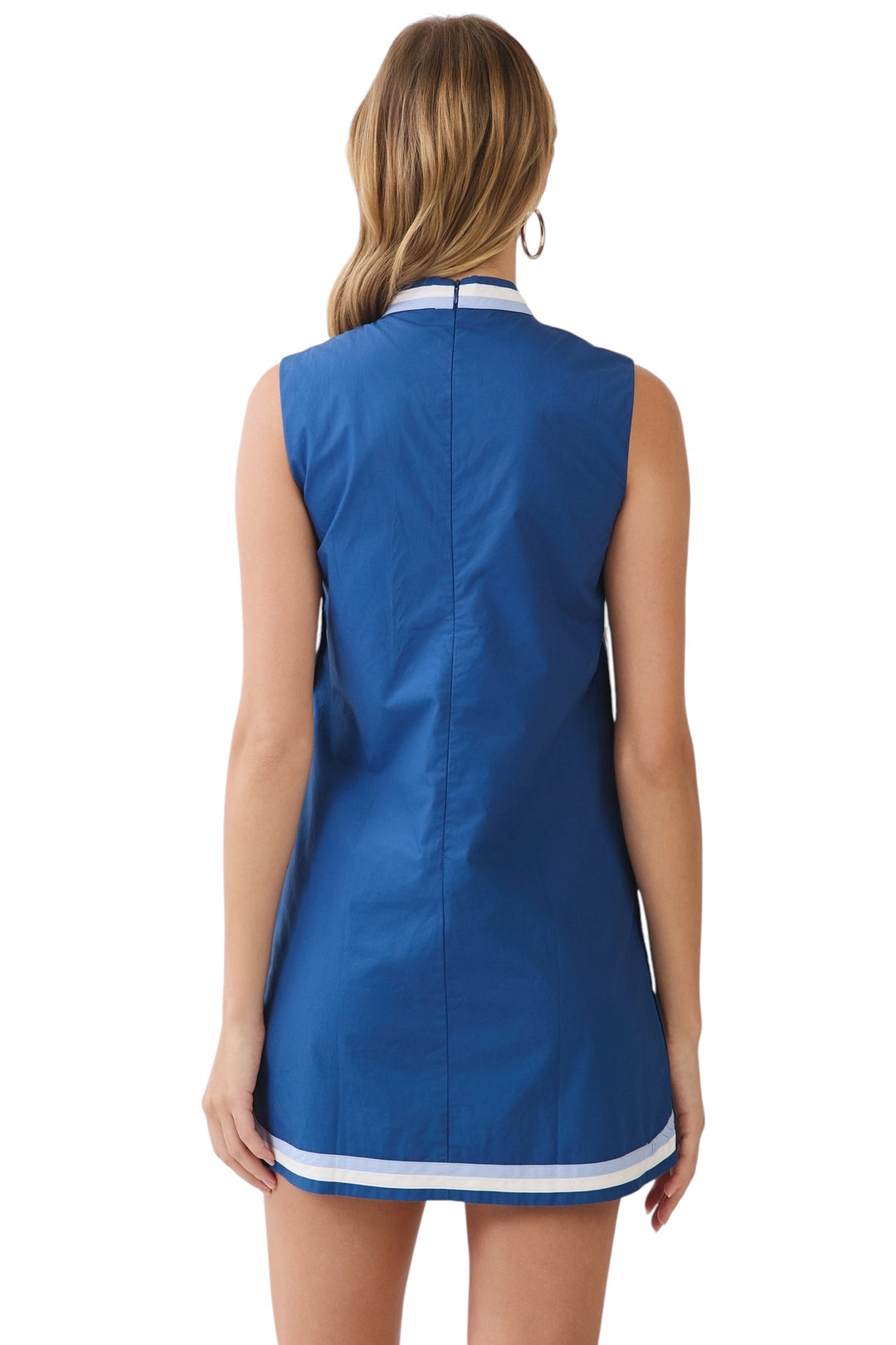 Stokes Sleeveless Shift Mini Dress
