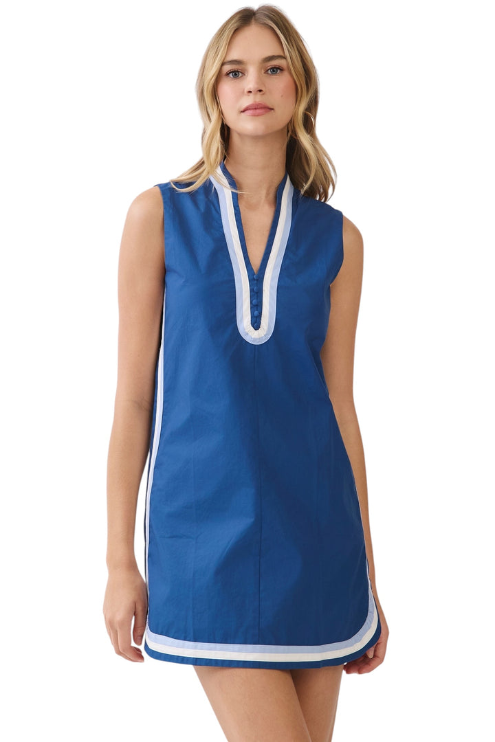 Stokes Sleeveless Shift Mini Dress
