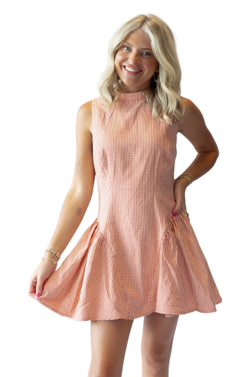 Hunter Gingham Mini Dress