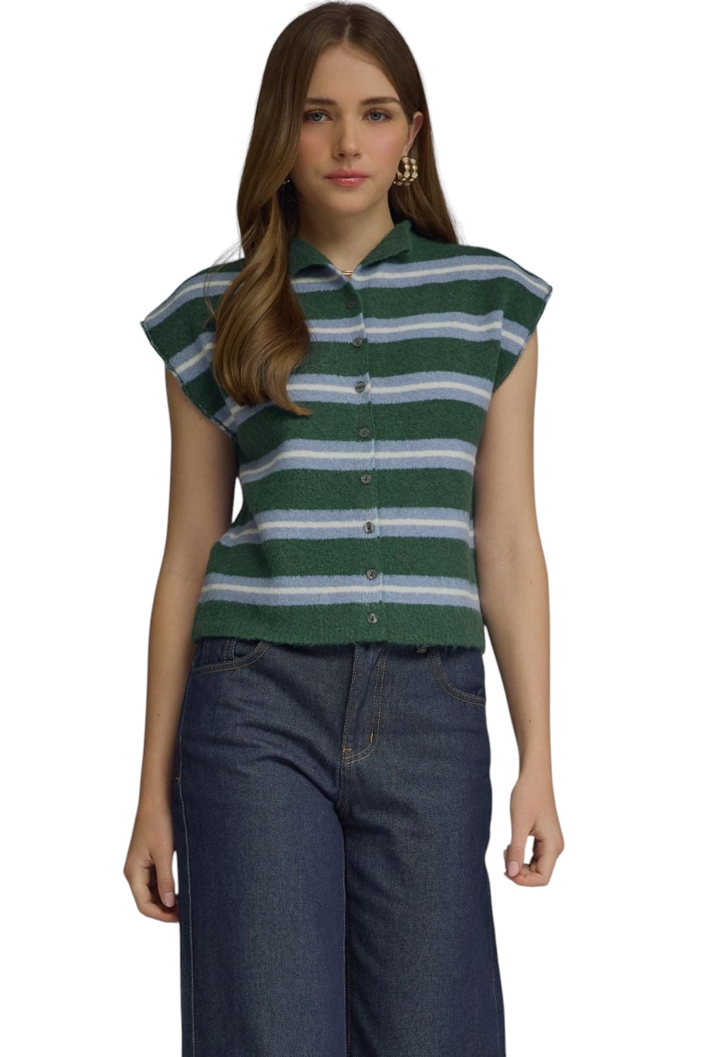 Dumont Striped Sleeveless Sweater