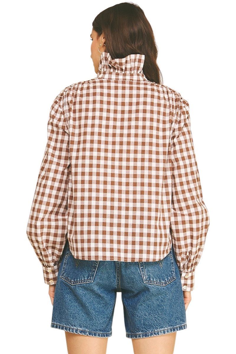 Holland Ruffle Collar Top