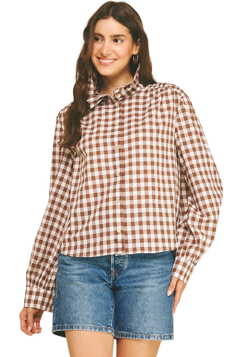 Holland Ruffle Collar Top
