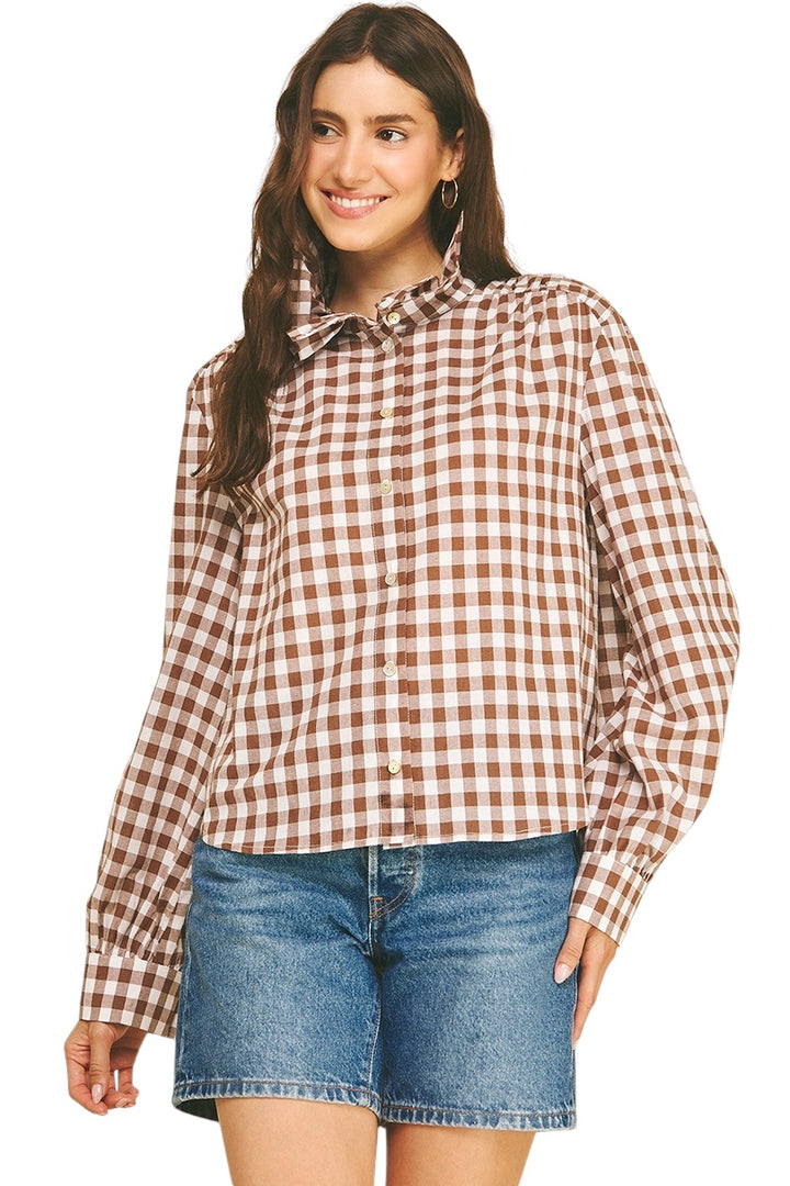Holland Ruffle Collar Top
