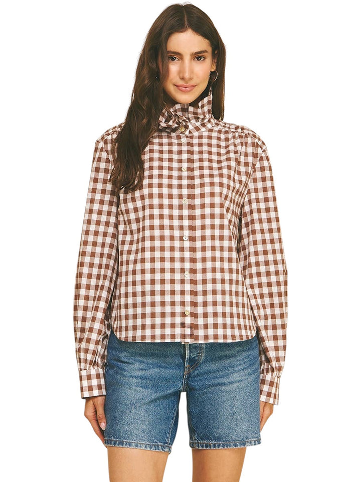 Holland Ruffle Collar Top
