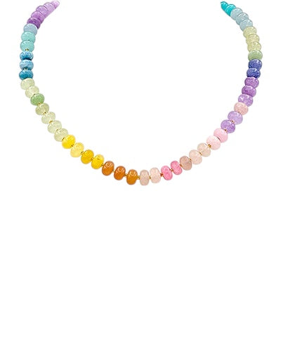 Rondelle Stone Candy Necklace