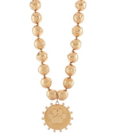 Paw Print Chunky Necklace