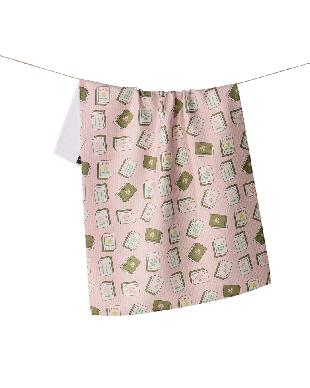 Flower Tiles Geometry Tea Towel
