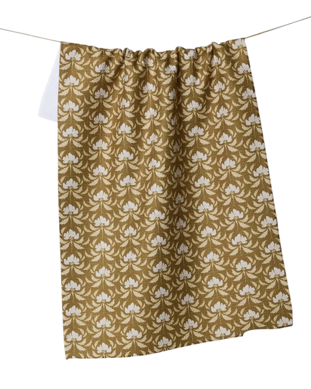 Gilded Bloom Geometry Tea Towel