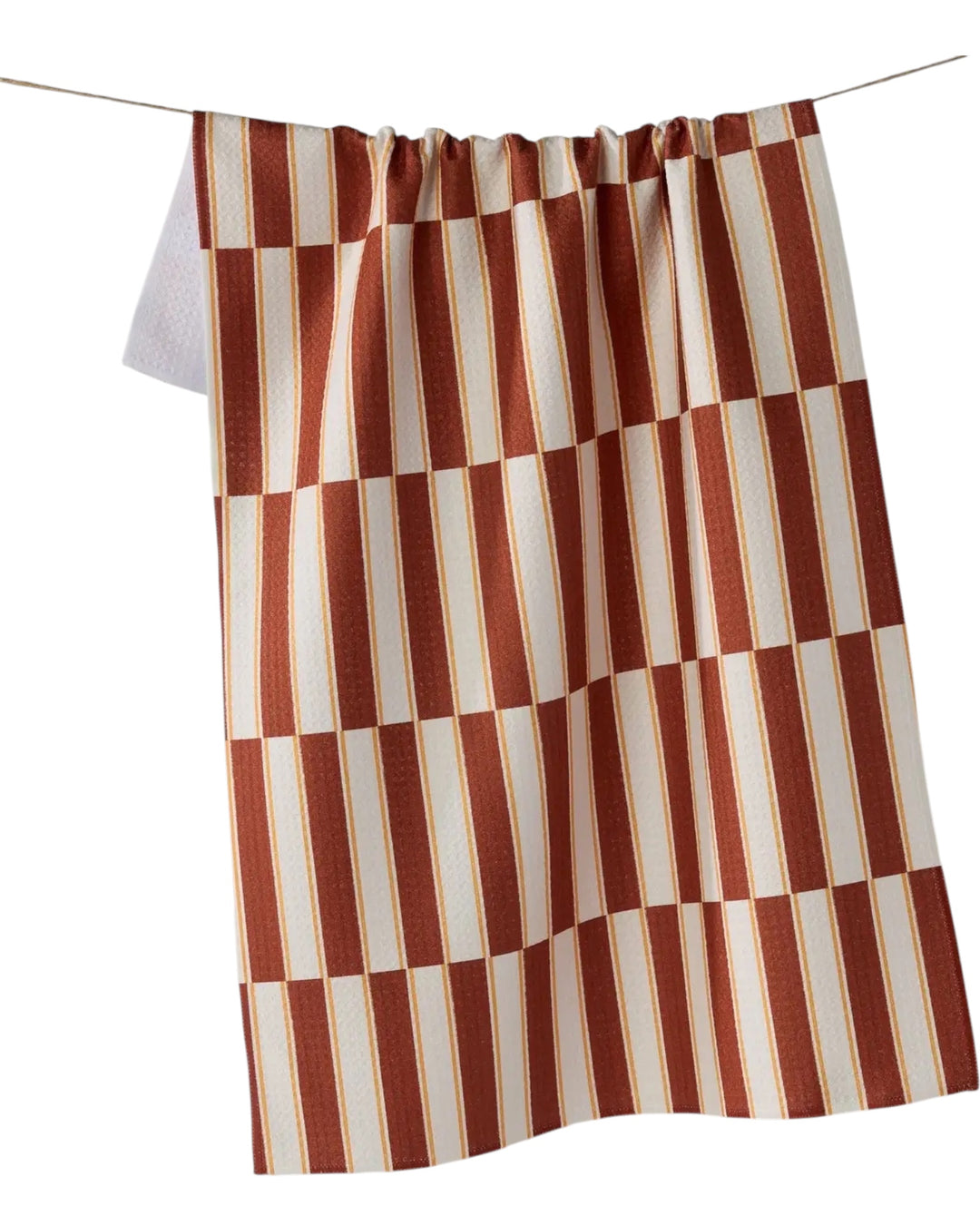 Harvest Stripe Geometry Tea Towel