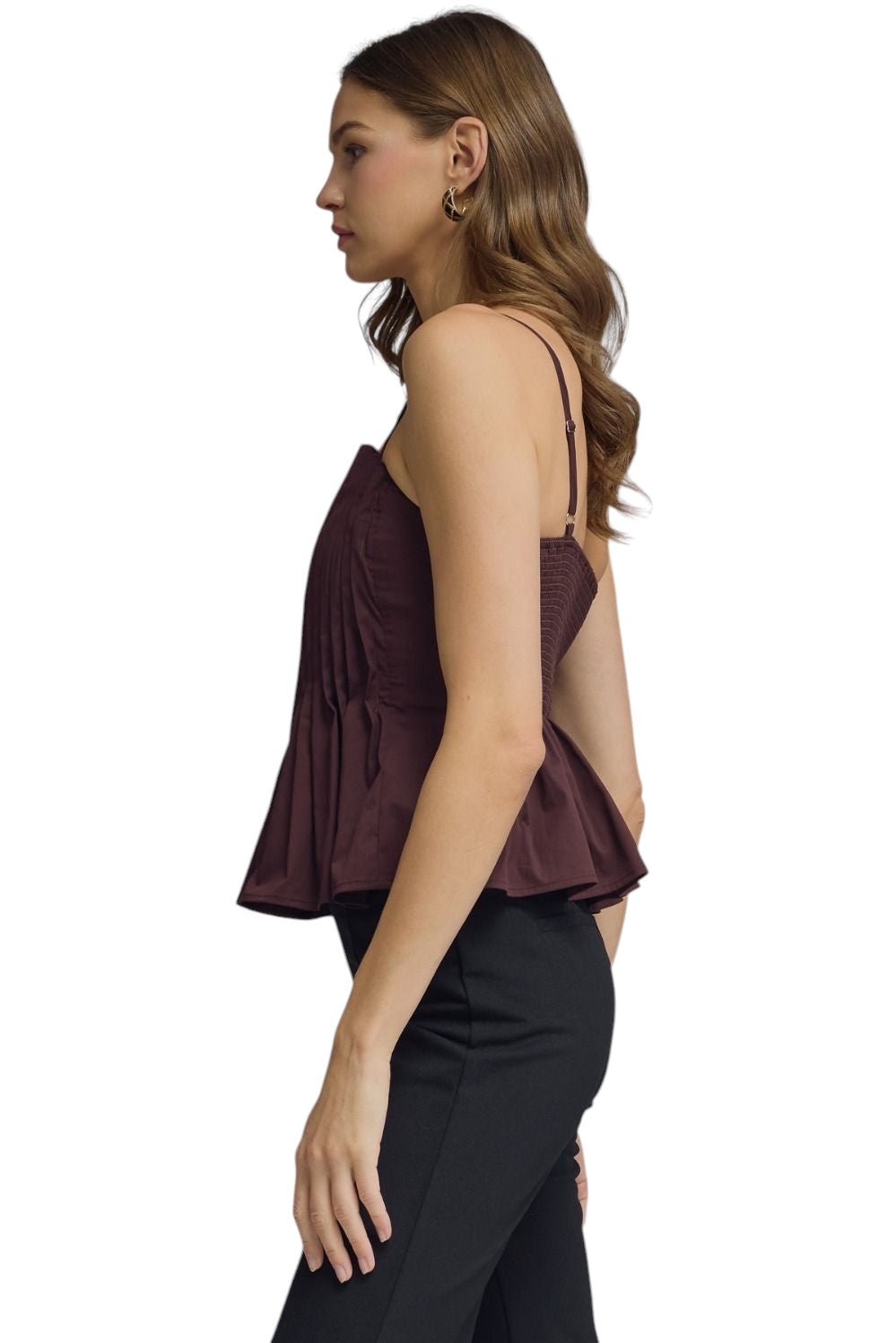 Blythe Pleated Sleeveless Top