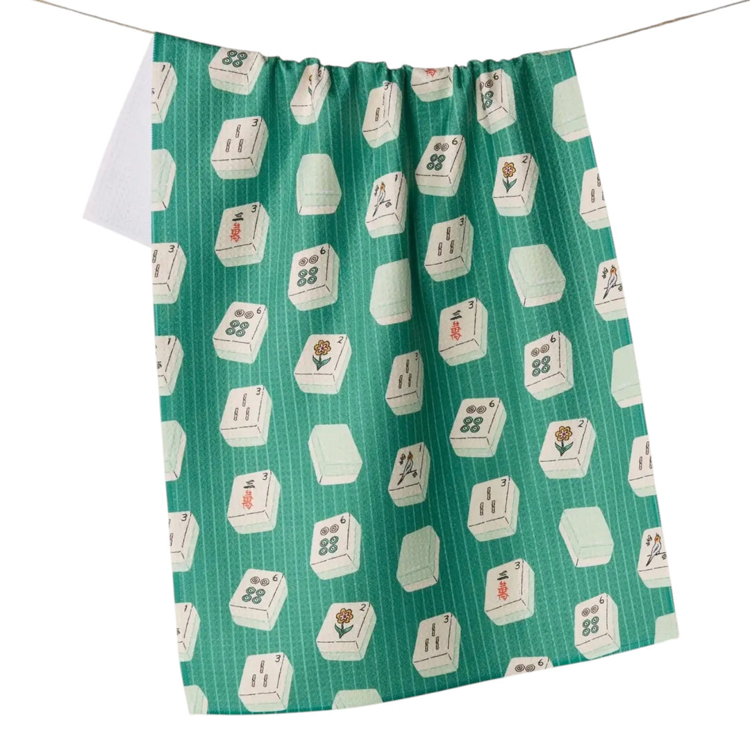 Tile Flow Geometry Tea Towel