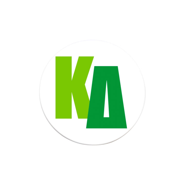 Block Letter Sorority Button