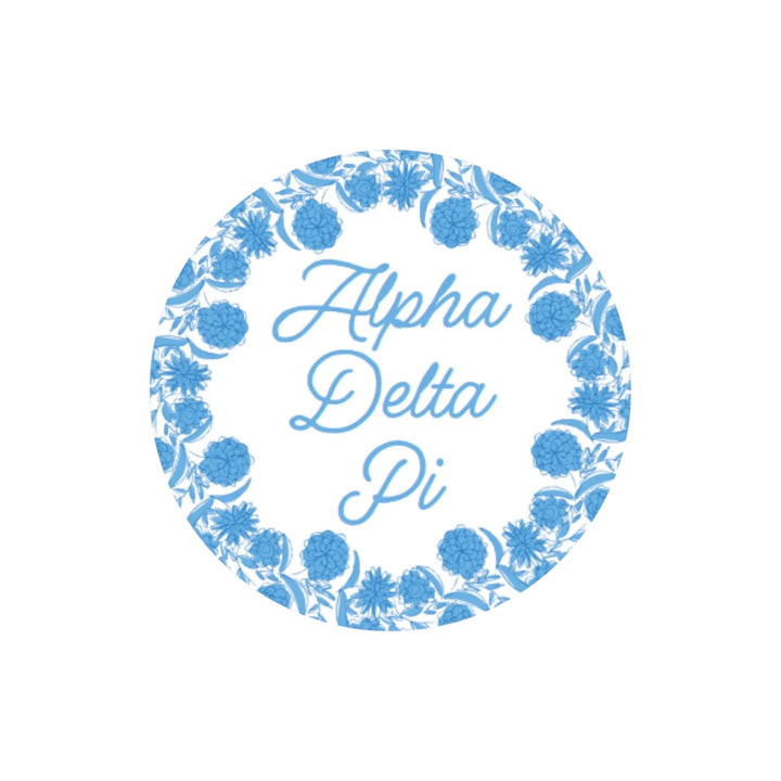 Flower Ring Sorority Button