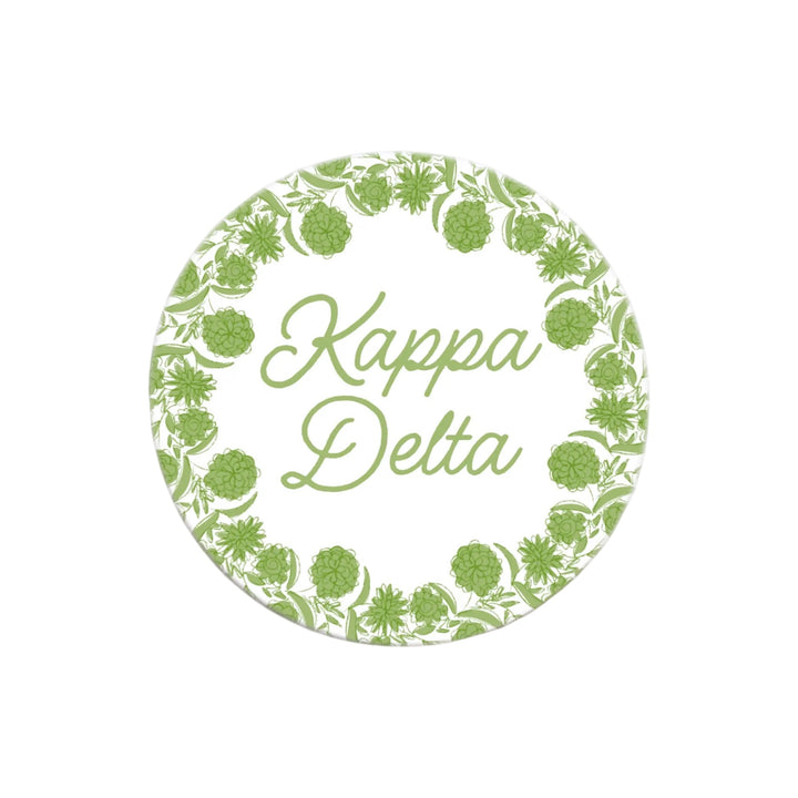 Flower Ring Sorority Button