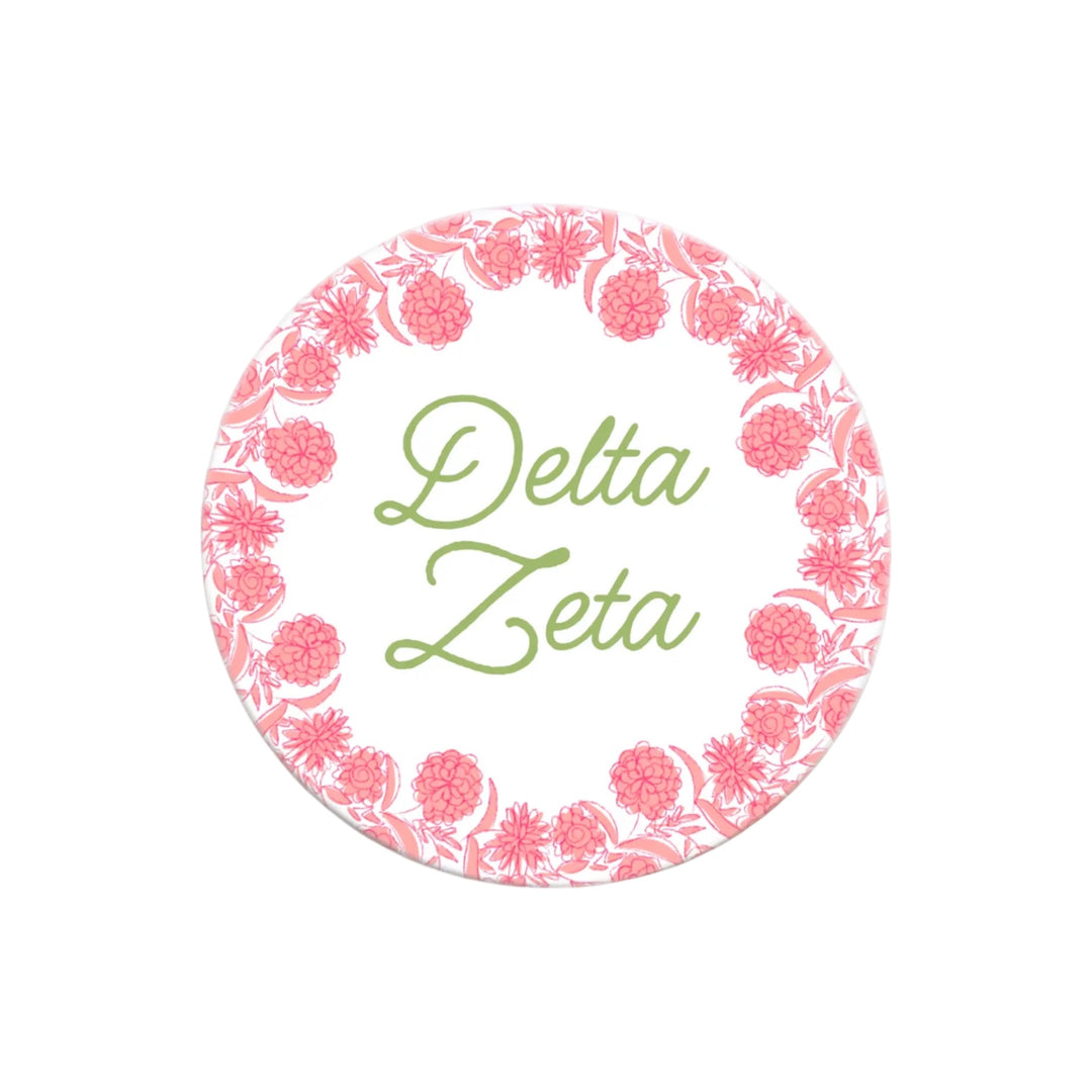 Flower Ring Sorority Button