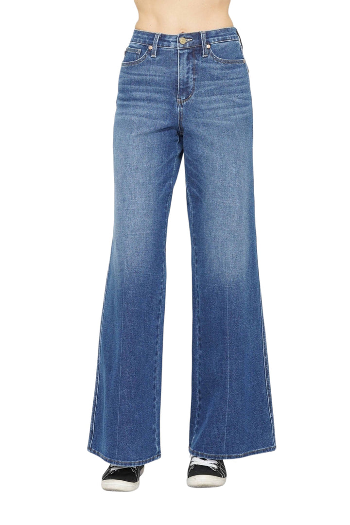 Tummy Control Retro Wide Judy Blue Jeans