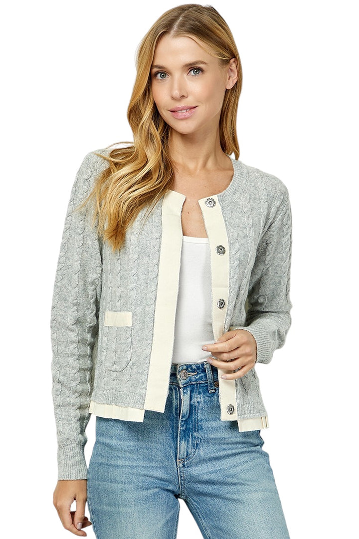 Powers Cable Knit Cardigan