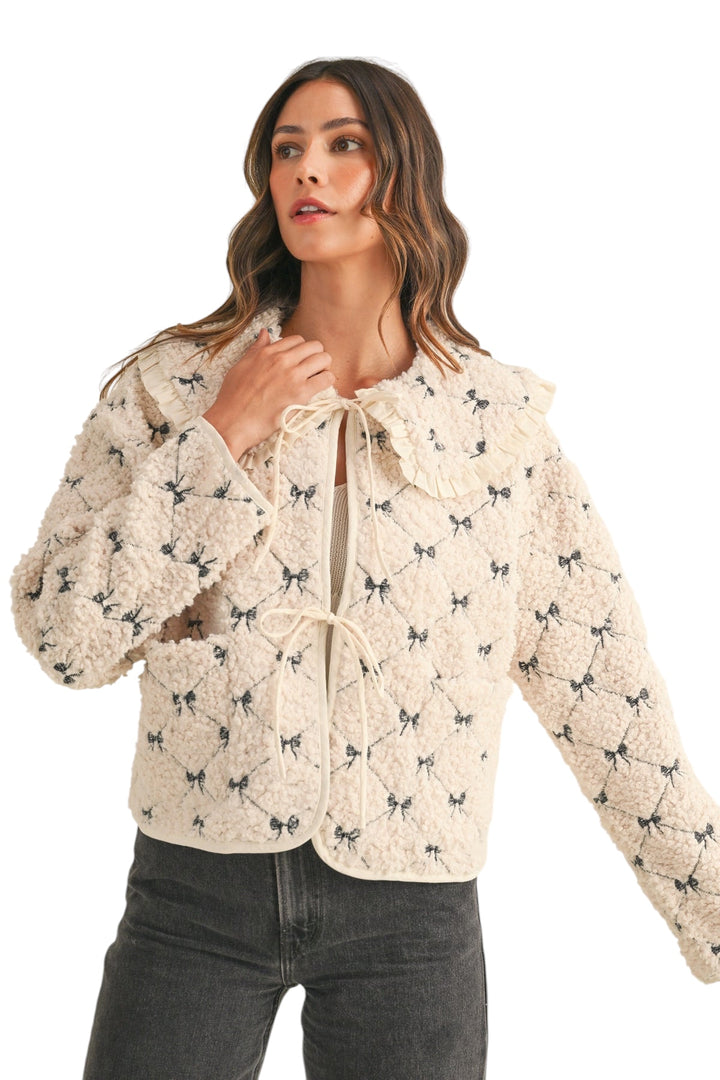 Rollins Embroidered Bow Jacket