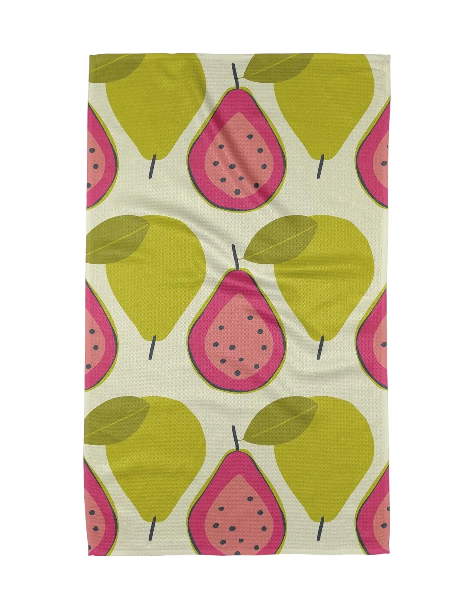 Guava Groove Geometry Kitchen Tea Towel