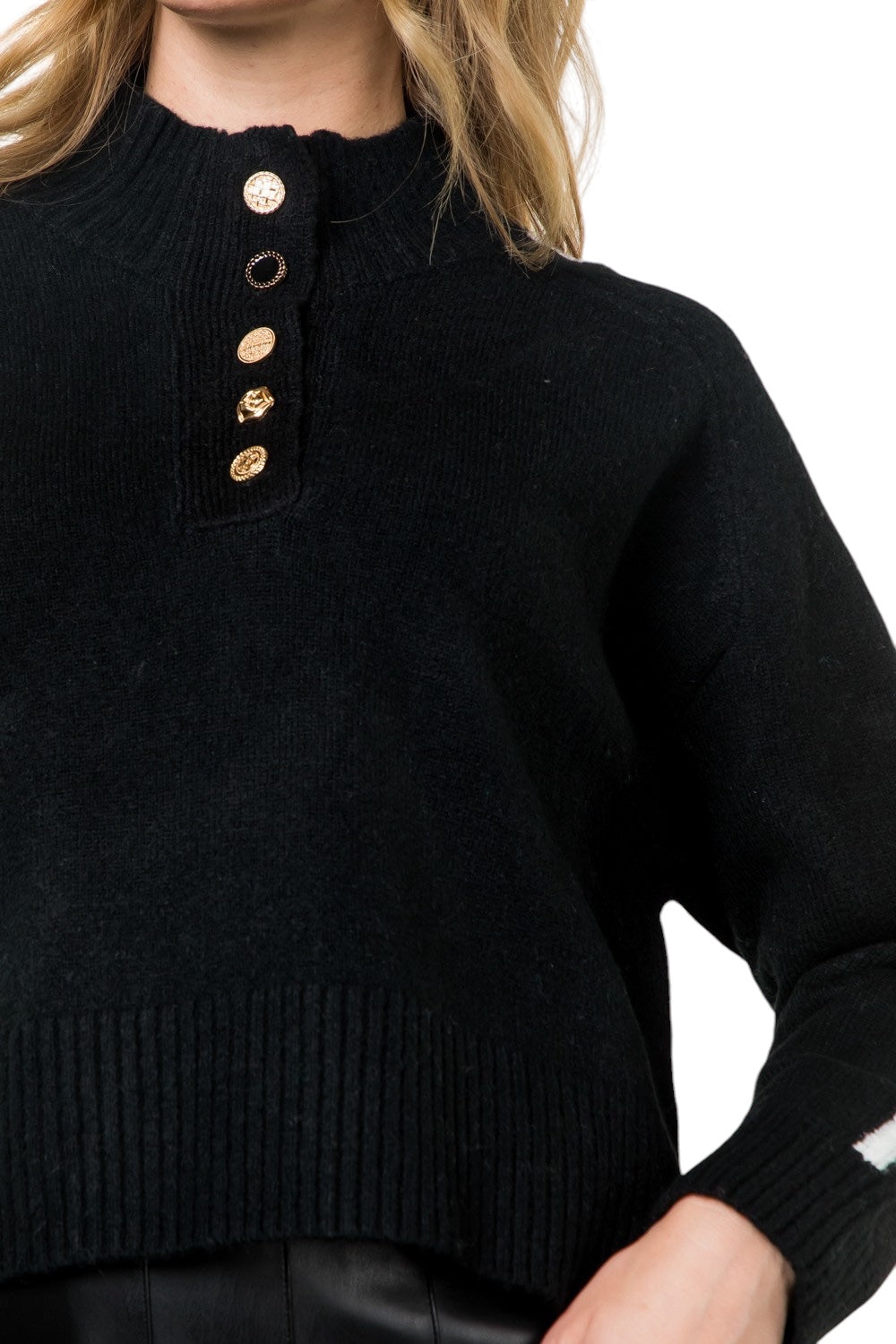 Holland Half Button Knit Sweater