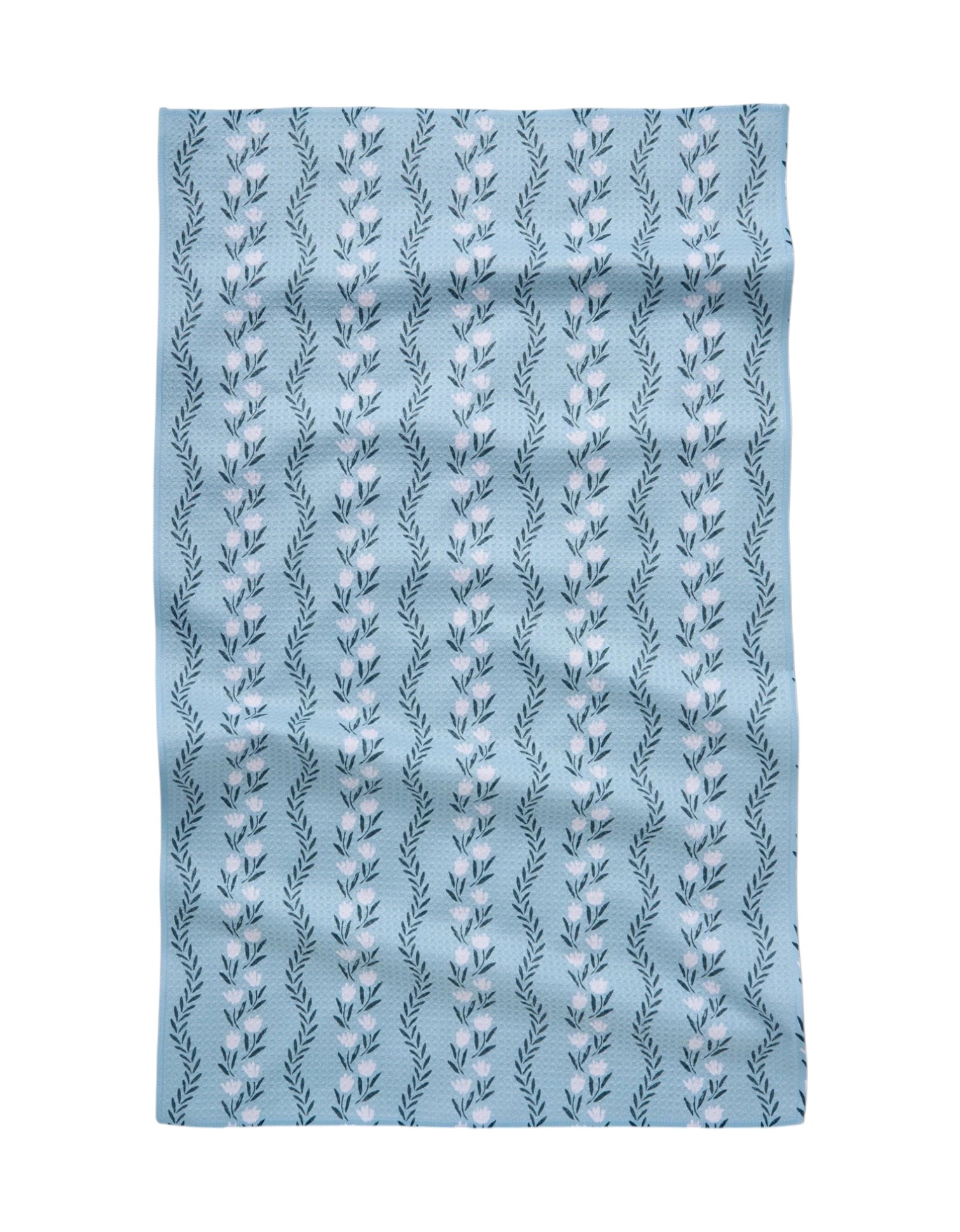 Vintage Floral Stripe Geometry Kitchen Tea Towel