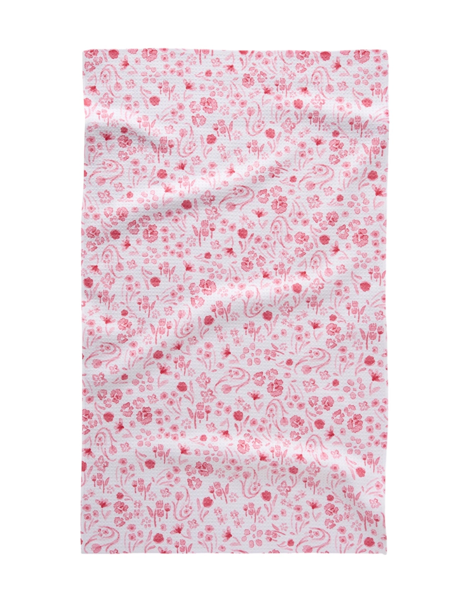Water Floral Geometry Kitchen Tea Towel