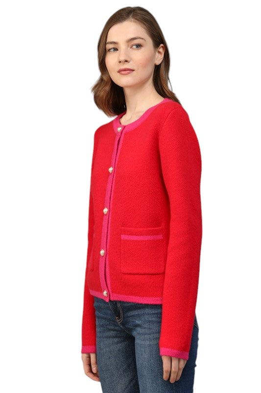 Slater Colorblock Cardigan