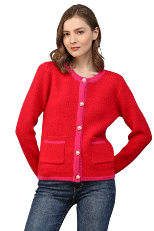 Slater Colorblock Cardigan