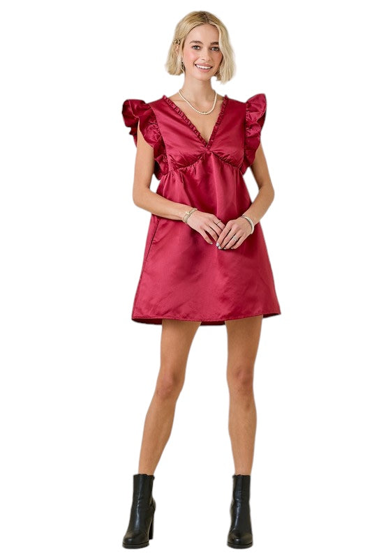 Carrick Satin Mini Dress