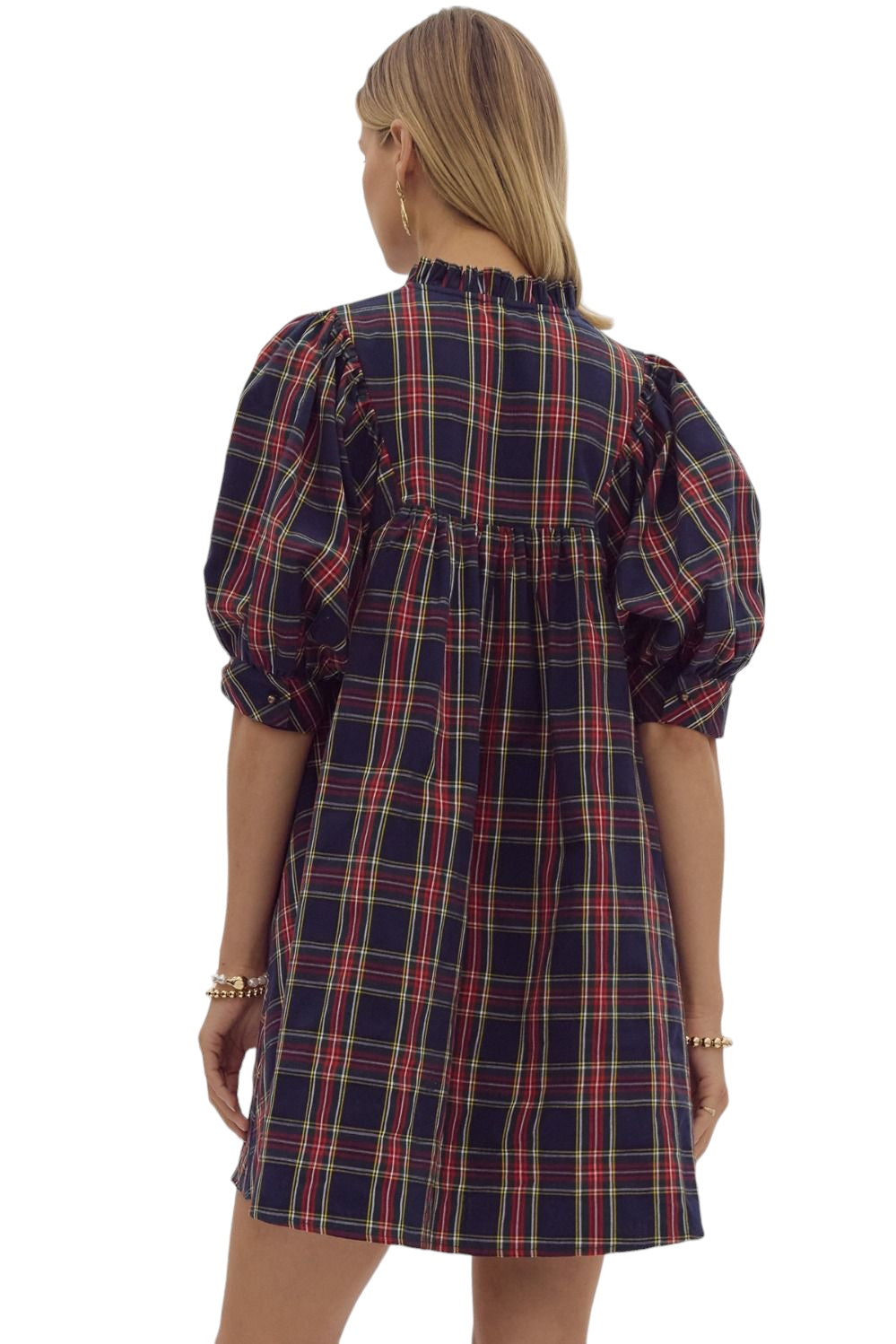 Tullis Plaid Mini Dress